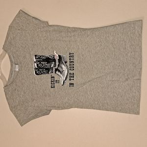 Juniors Ross Sportswear "Kickin' It it the Country" T-Shirt Size Large